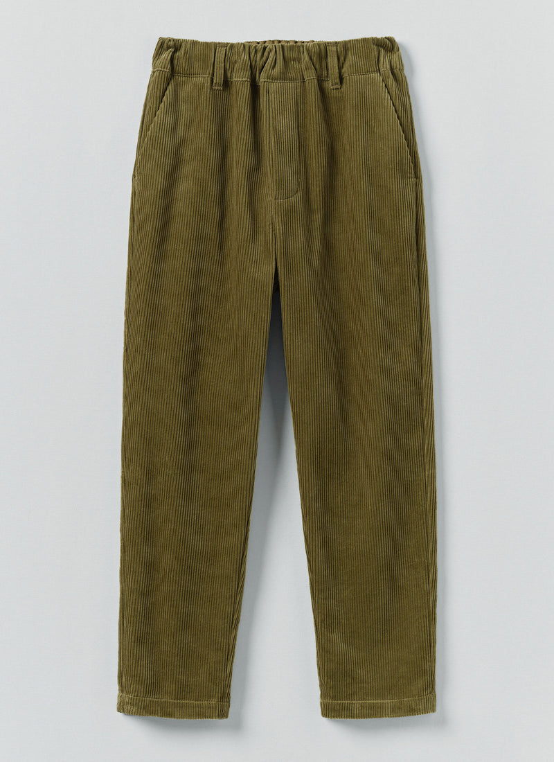 Gabi Cord Pull On Trousers | Antique Olive