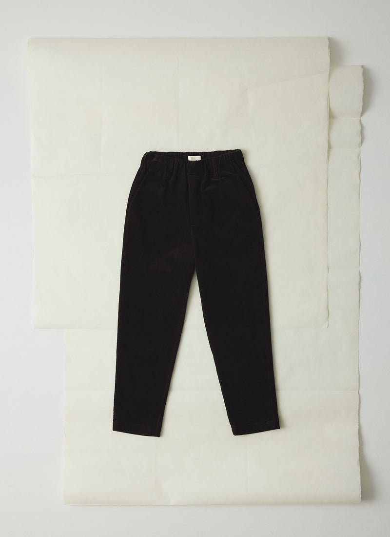 Gabi Organic Cord Pull On Trousers | Anthracite