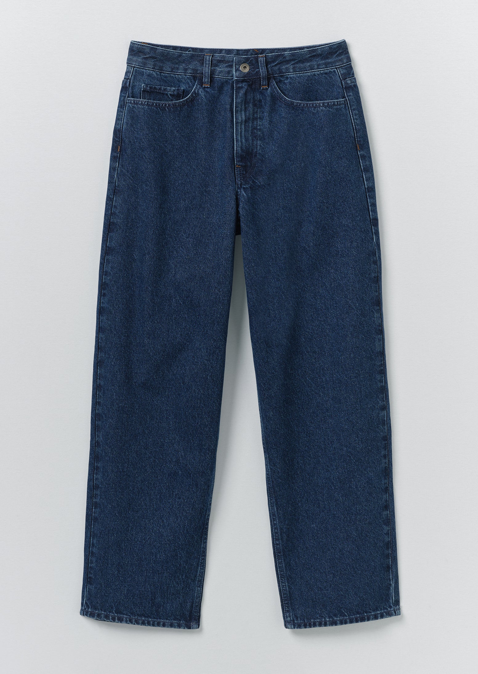 PLEST （プルスト） INDIGO DENIM Indigo Denim Tapered Trousers | Mid Blue | TOAST