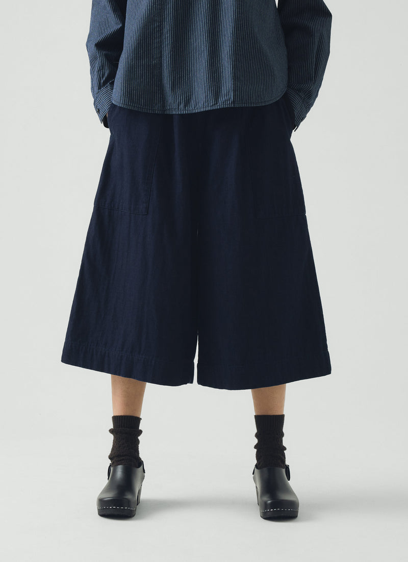 Japanese Denim Culottes | Indigo