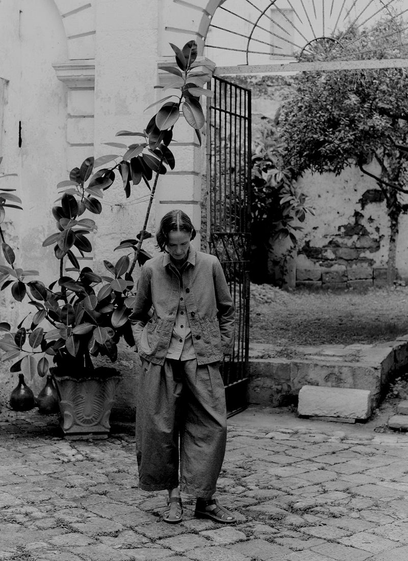 Carys Micro Houndstooth Wide Leg Trousers | Vintage White/Black