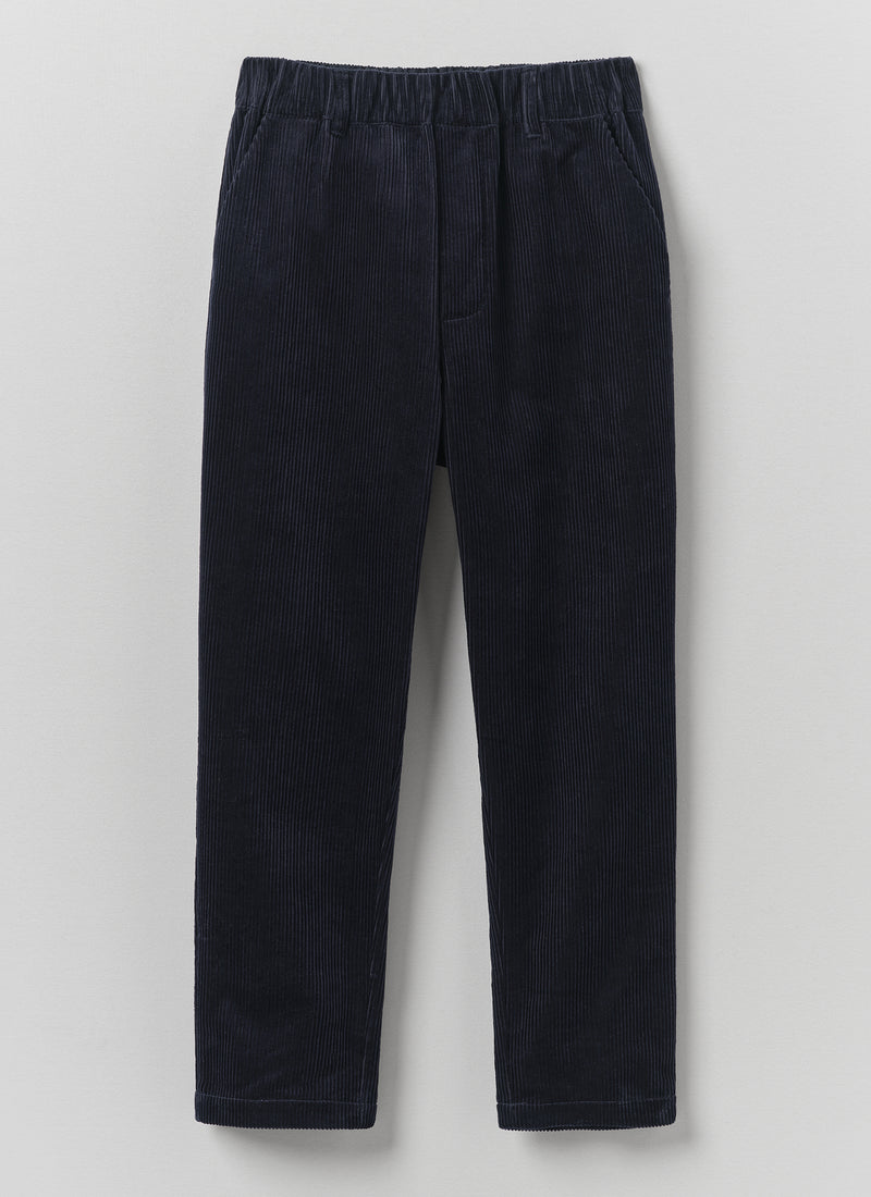 Gabi Cord Pull On Trousers | Dark Navy