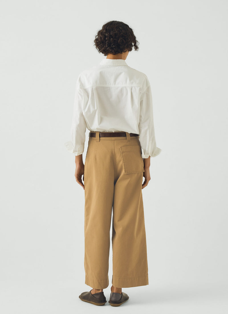 Cotton Pleat Front Trousers | Breen