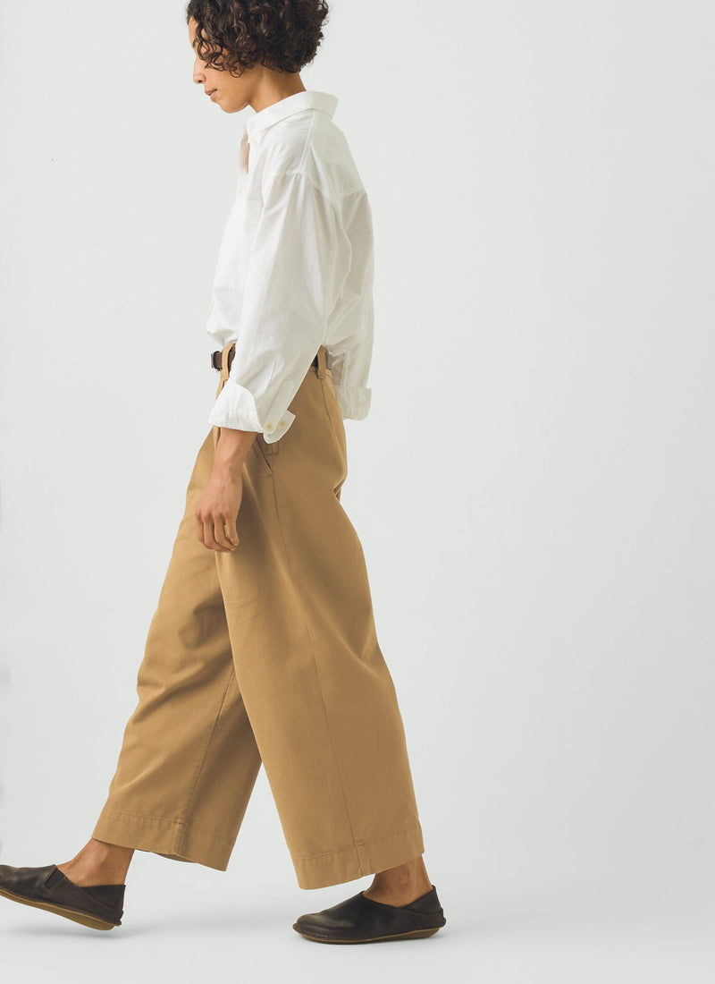 Cotton Pleat Front Trousers | Breen