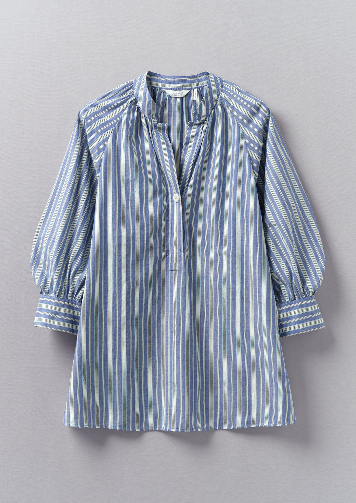 Catrin Cotton Stripe Raglan Shirt | Myrtle