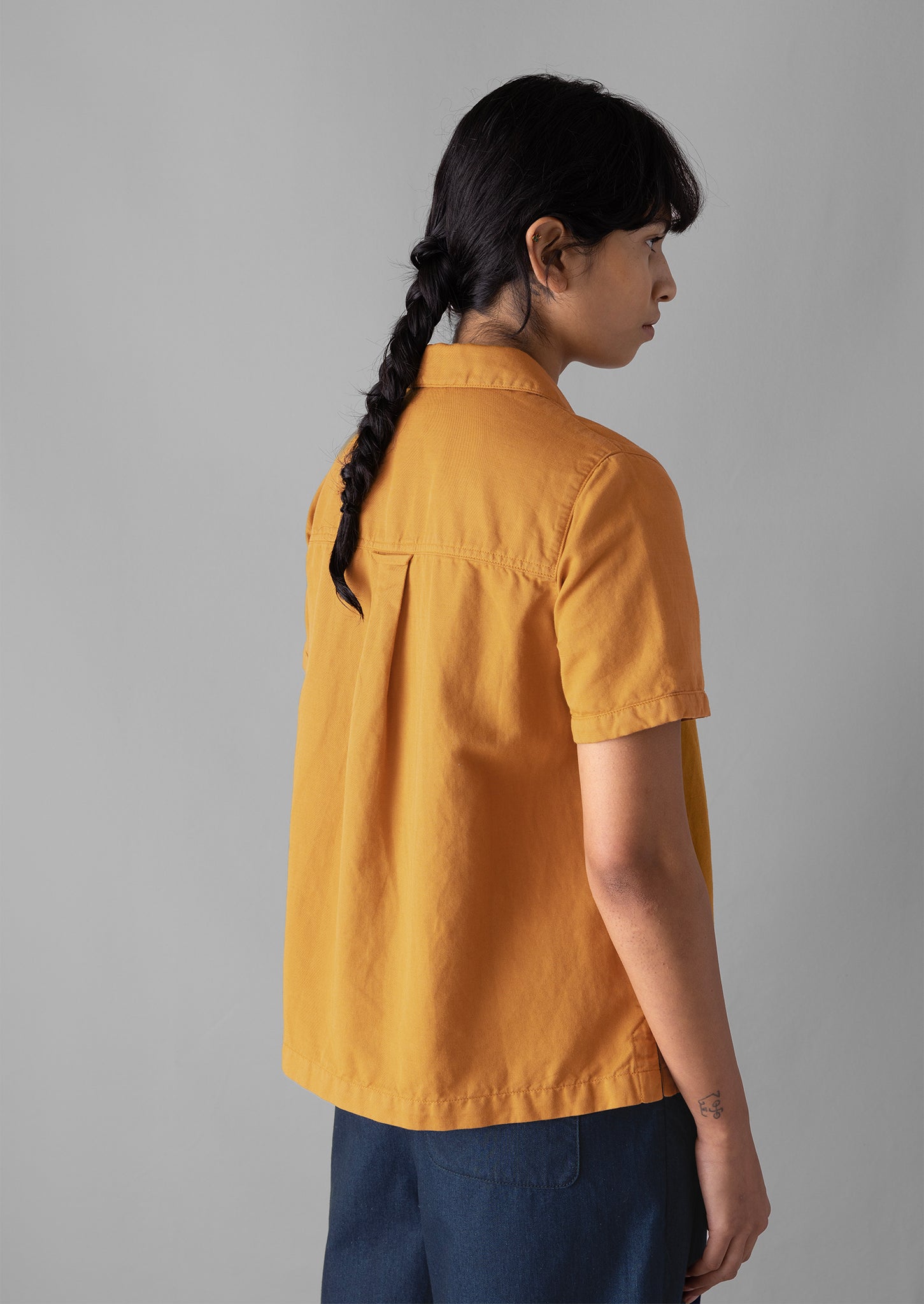 Cotton Linen Short Sleeve Shirt | Dahl