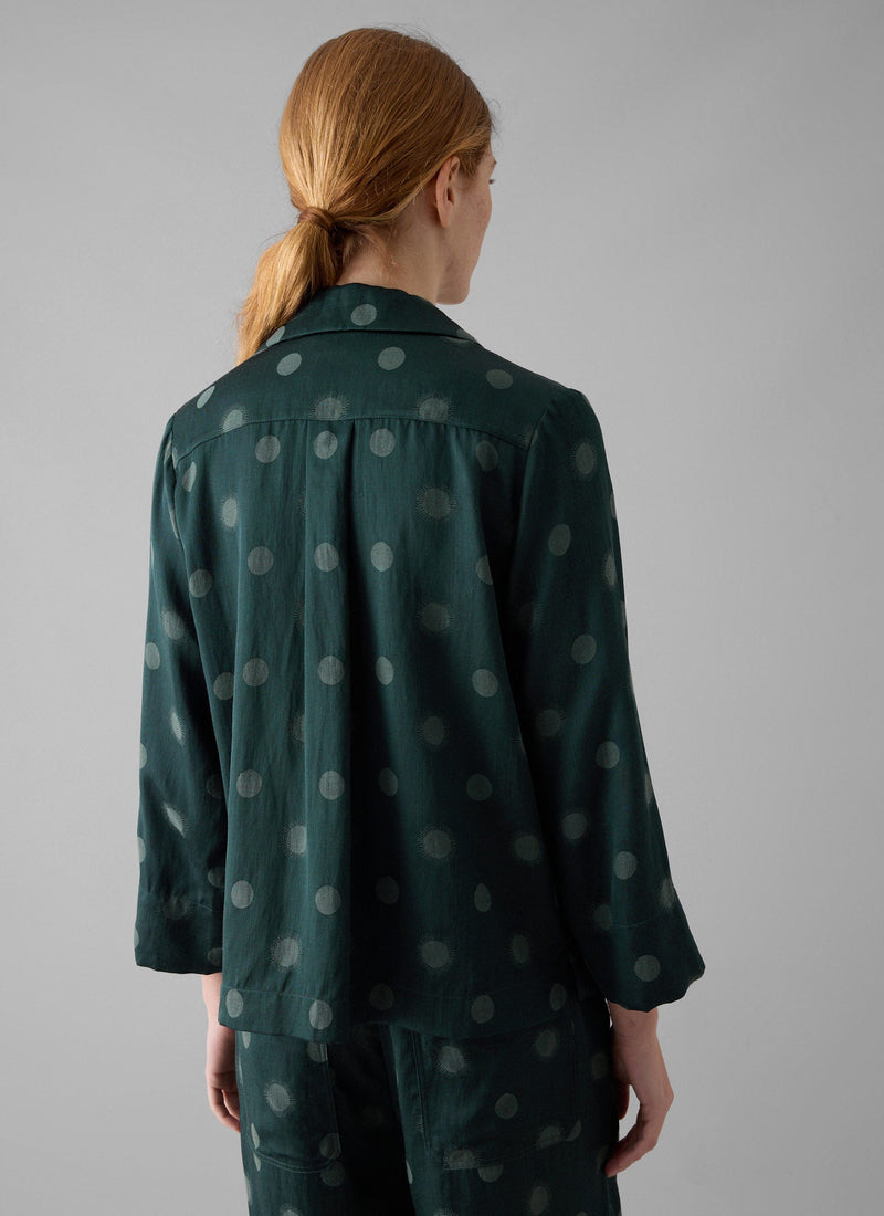 Sun and Moon Jacquard Shirt | Oil