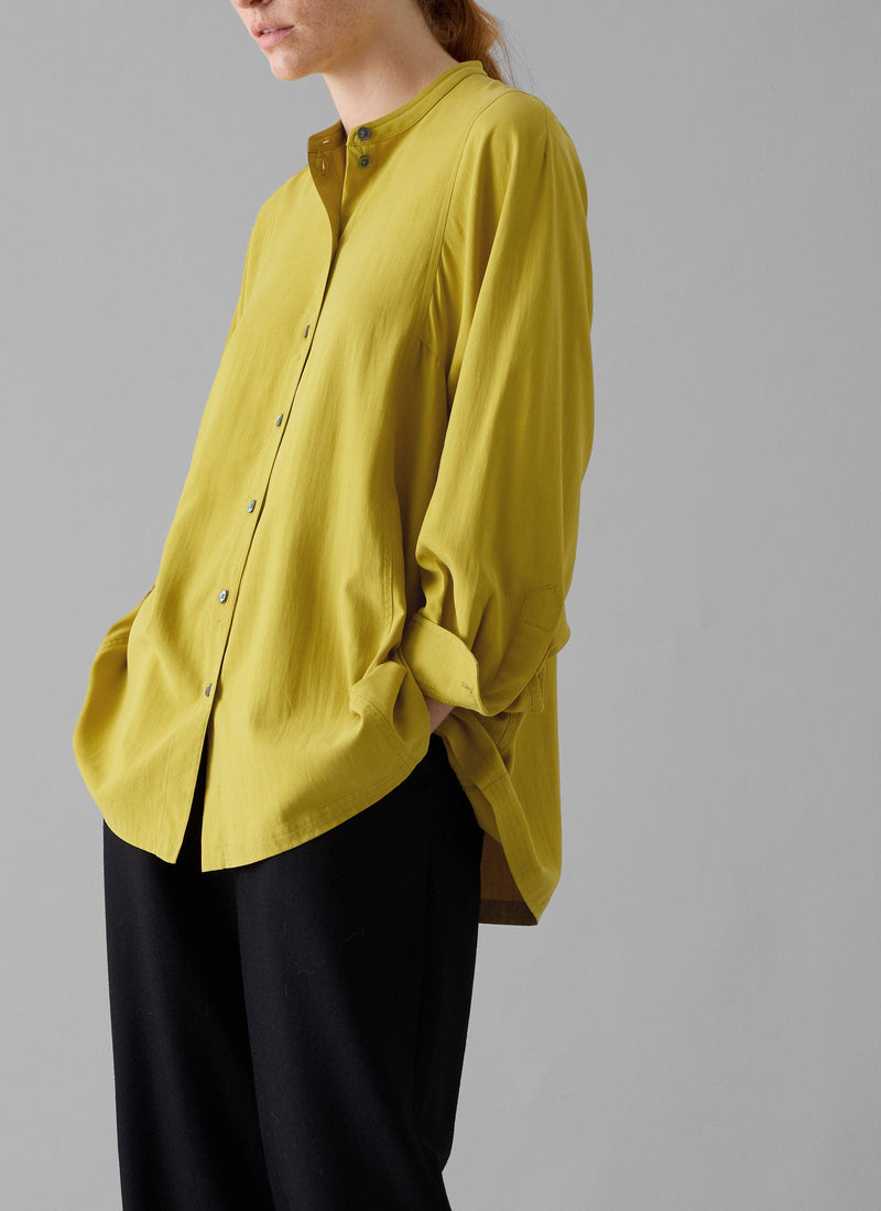 Spun Silk Shirt | Golden Olive