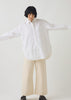 Cotton Oxford Oversized Long Shirt | White