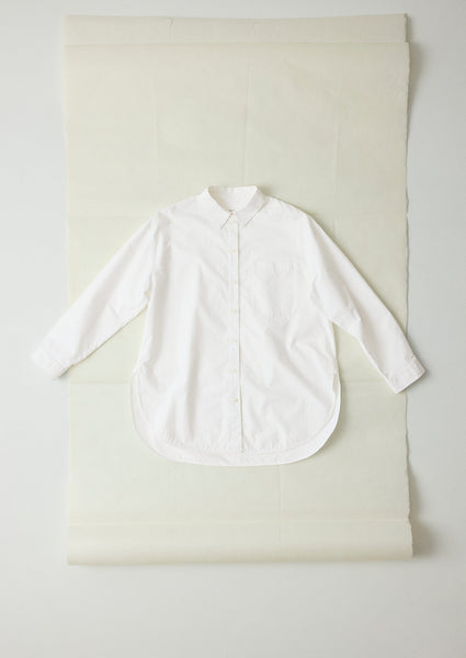Cotton Oxford Oversized Long Shirt