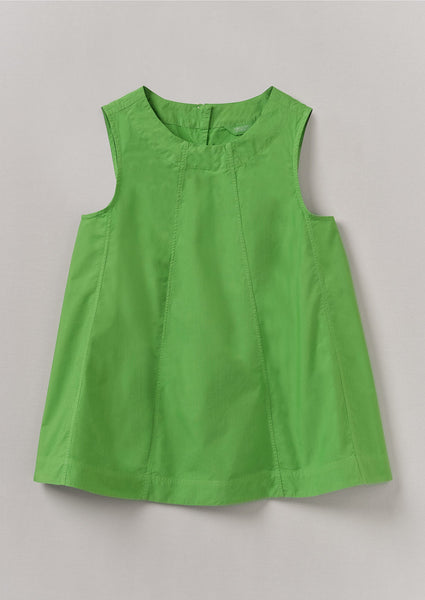 Panelled Cotton Poplin Top Lawn