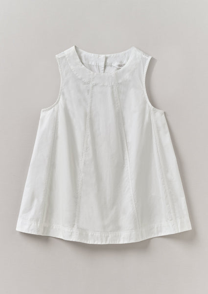 Panelled Cotton Poplin Top Paper