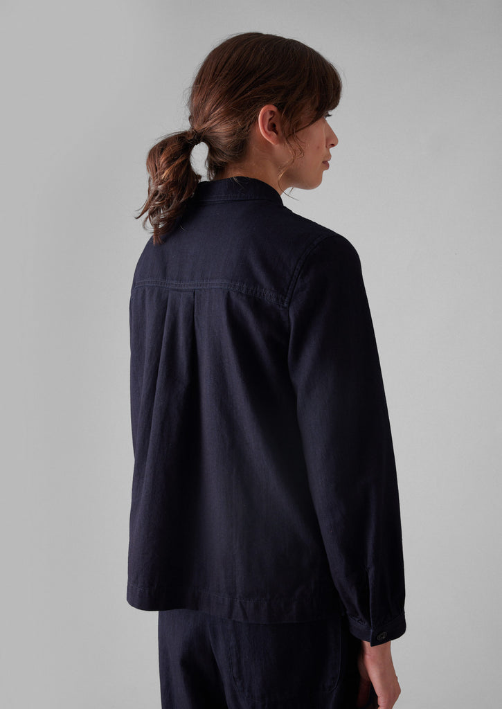 Lightweight Indigo Twill Rinsed Shirt