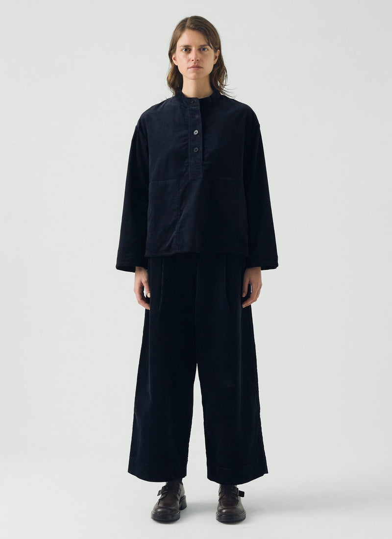 Popover Smock Top | Midnight