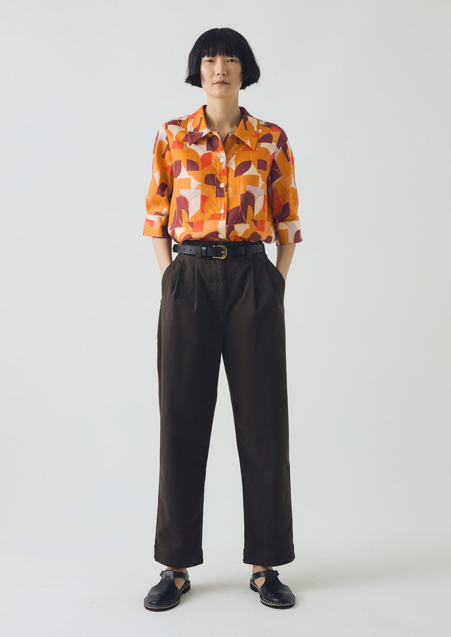Gia Paintbox Print Shirt | Ginger
