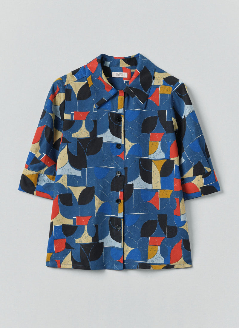 Gia Paintbox Print Shirt | Delft