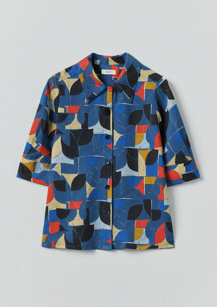 Gia Paintbox Print Shirt Delft