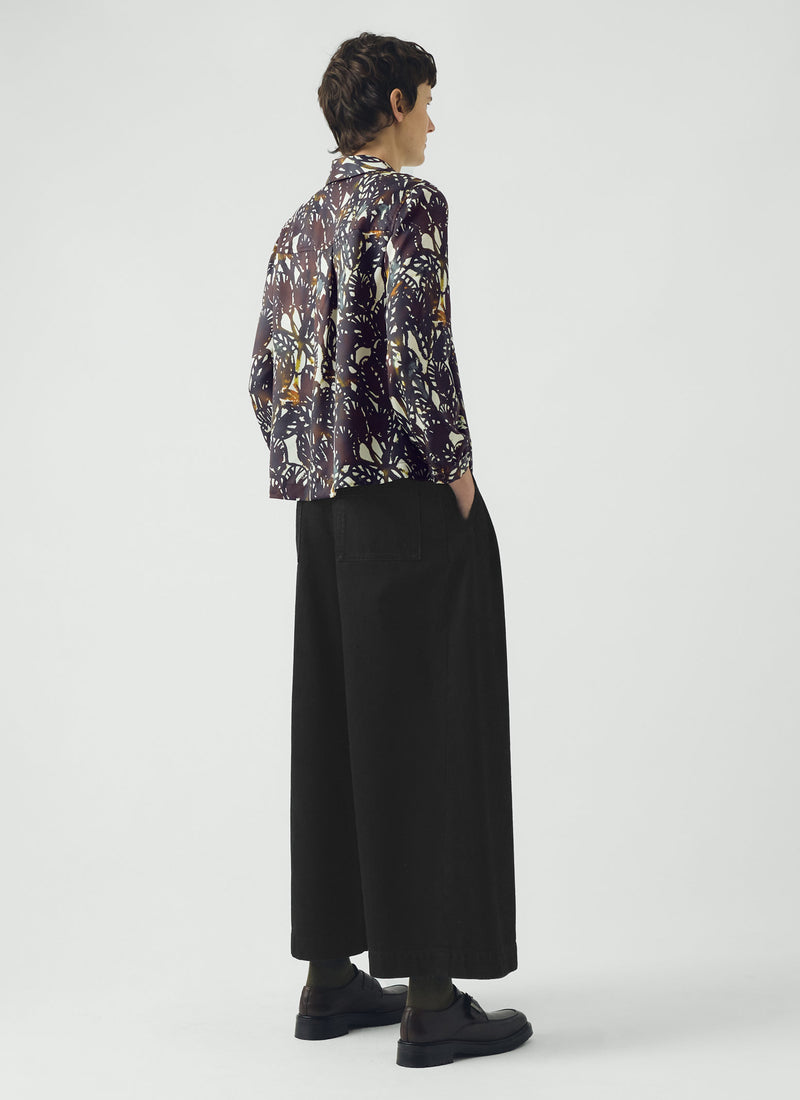 Baya Dappled Leaves Print Shirt | Chestnut