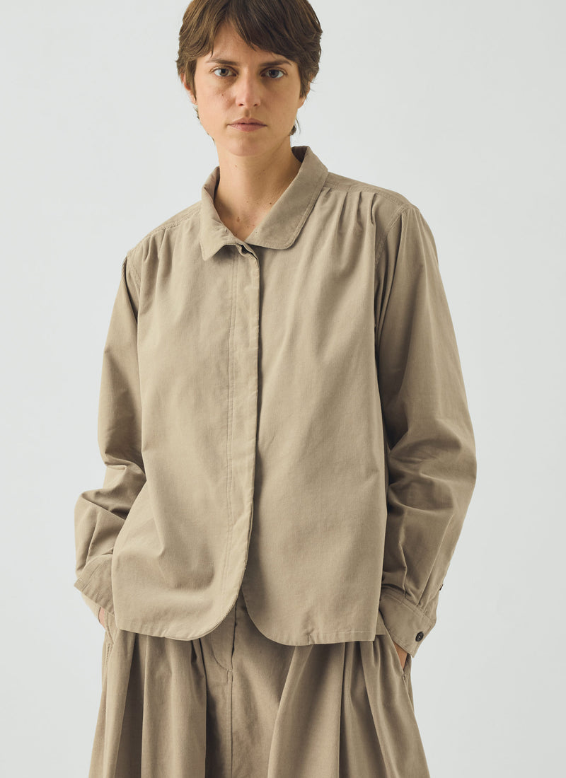 Cotton Needlecord Shirt | Dune