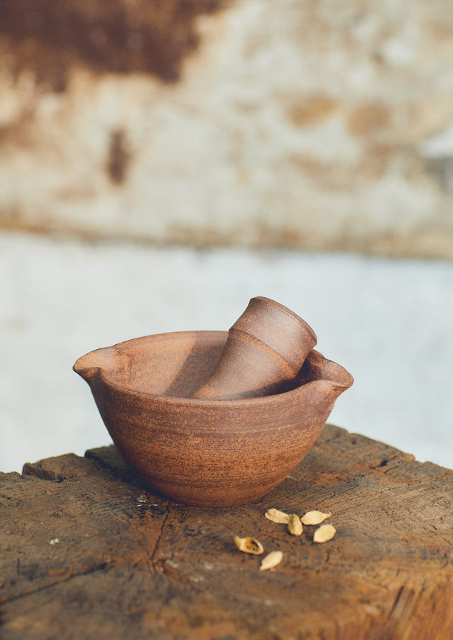 Jynsym Ong Pestle and Mortar | Red Clay