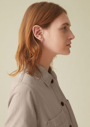 Emily Nixon Urchin Hoop Earrings | Silver