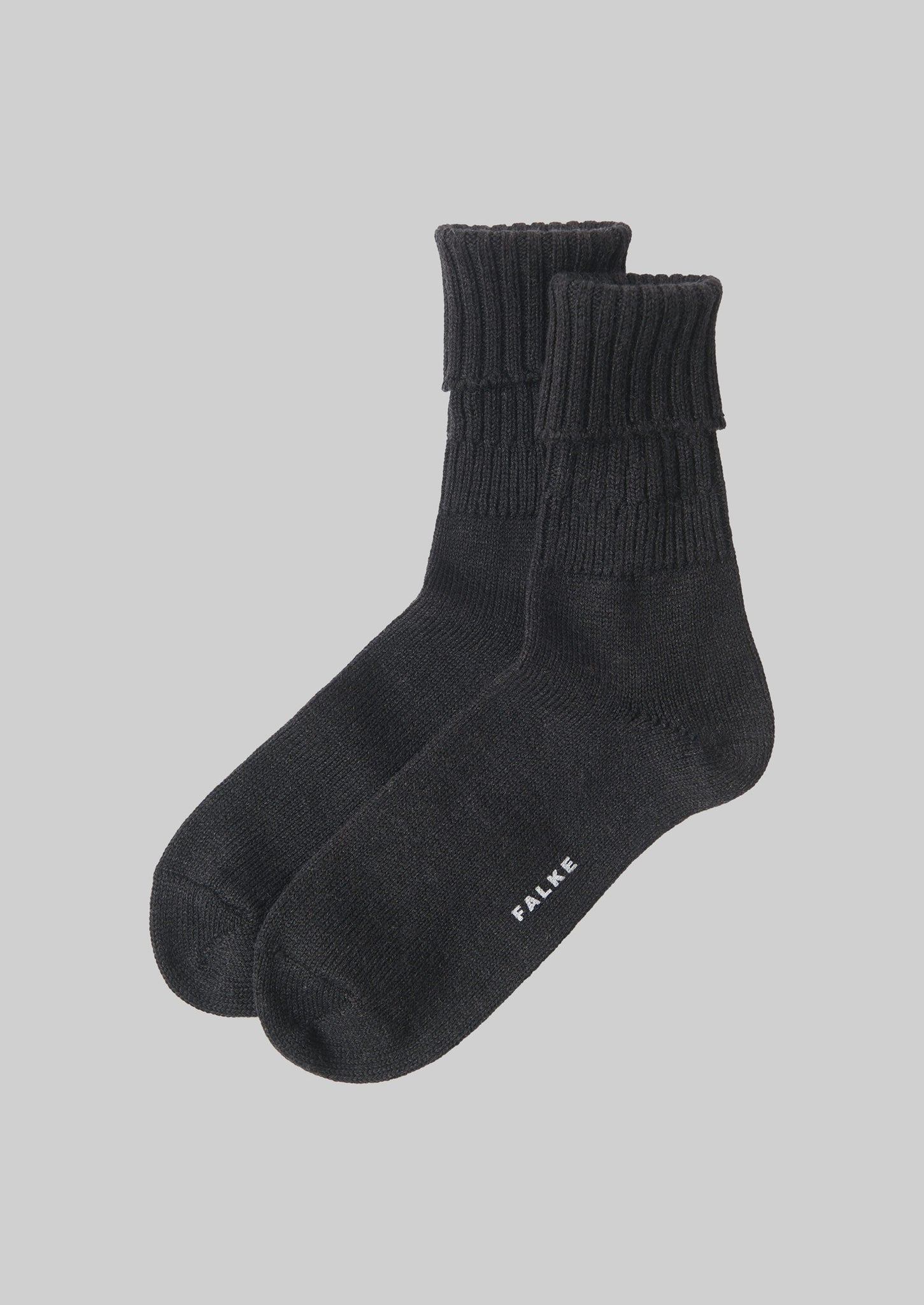 Falke Striggings Chunky Socks | Anthracite | TOAST