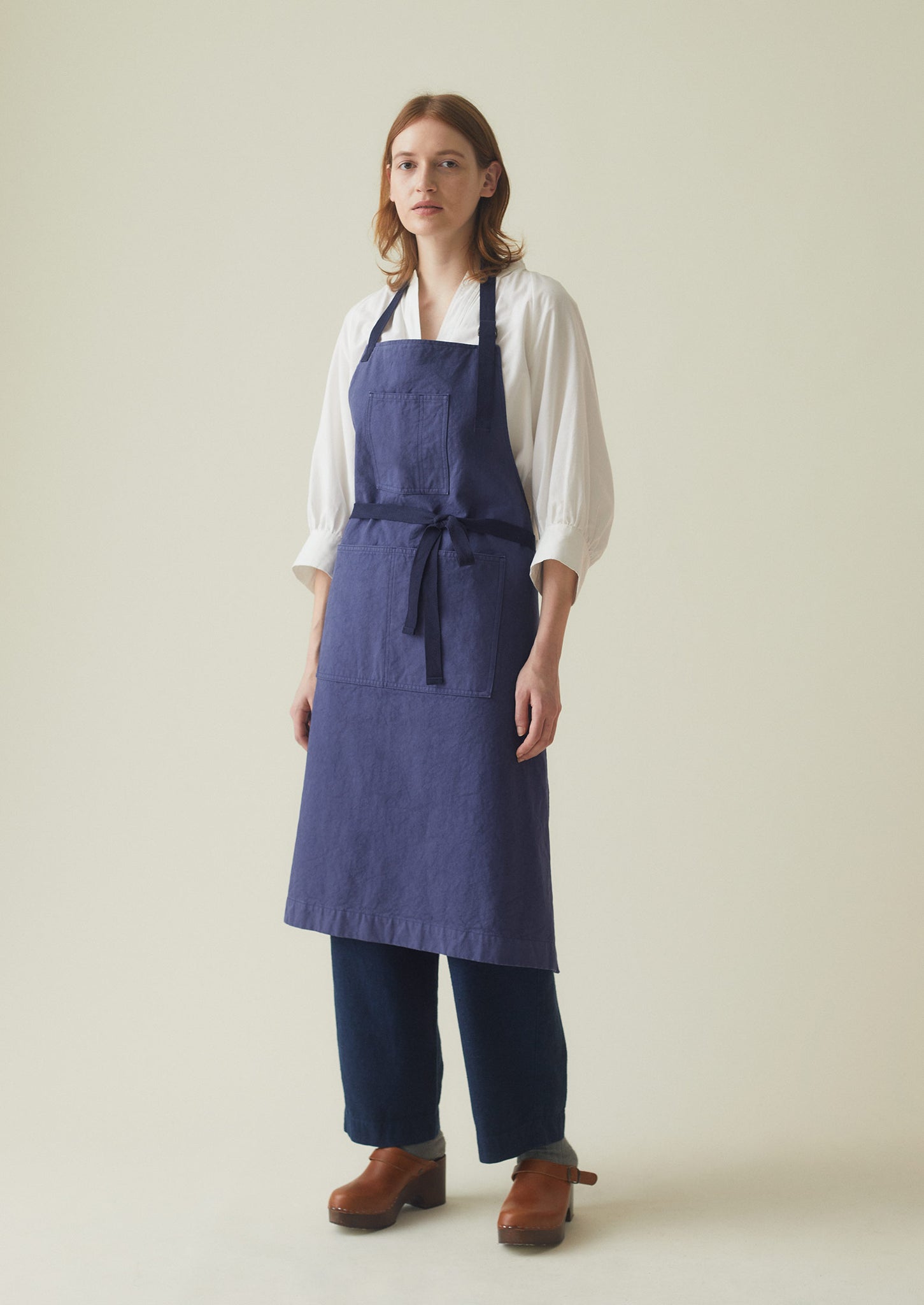 Cotton Canvas Project Apron | Workwear Blue | TOAST