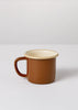 Contrast Rim Enamel Mug | Chestnut/Putty
