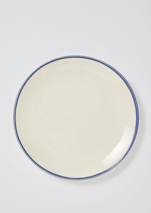 Wonki Ware Dinner Plate | Natural/Blue