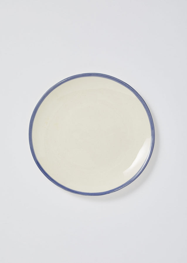 Wonki Ware Side Plate | Natural/Blue