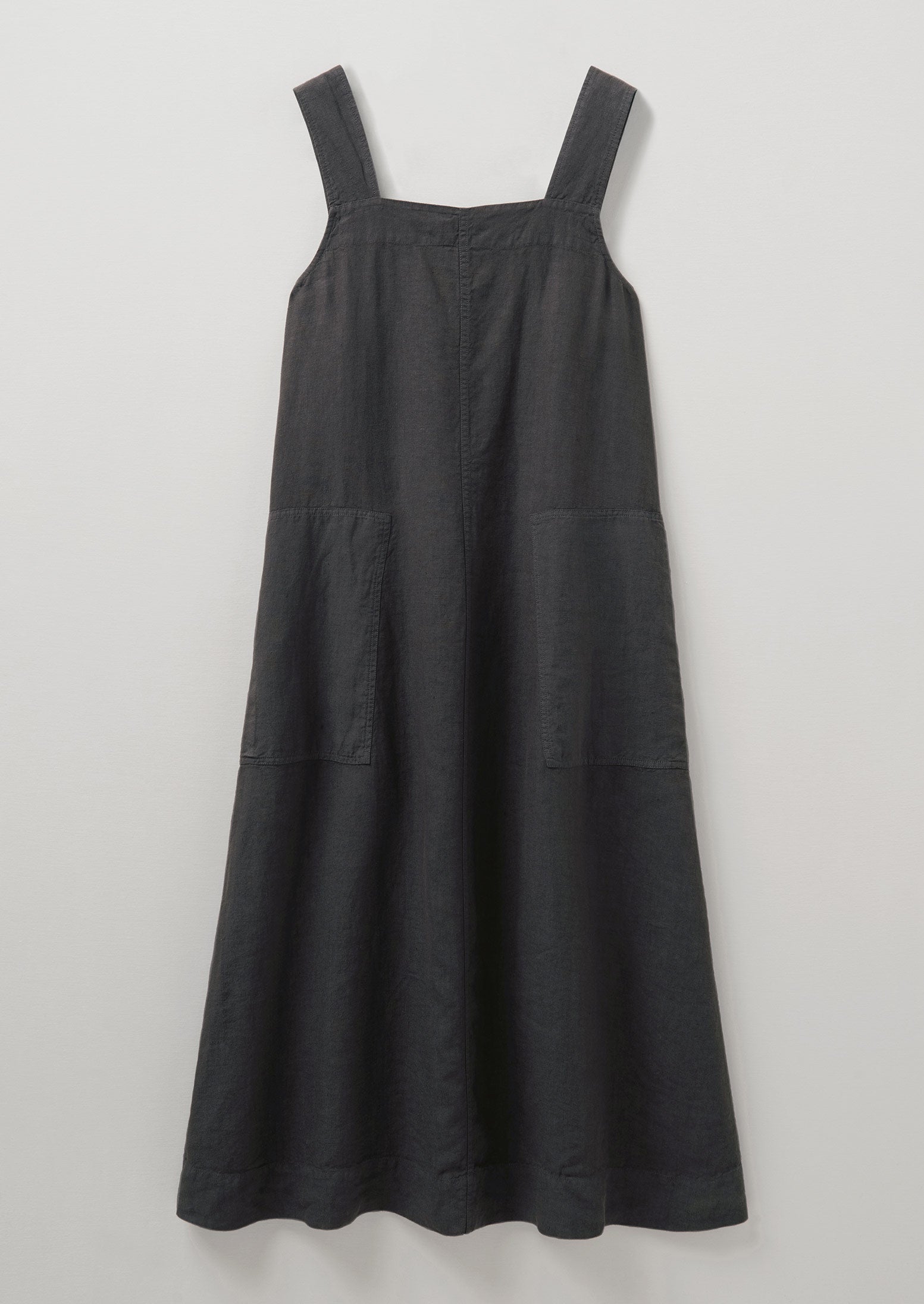 Garment Dyed Linen Sun Dress | Black Coffee | TOAST