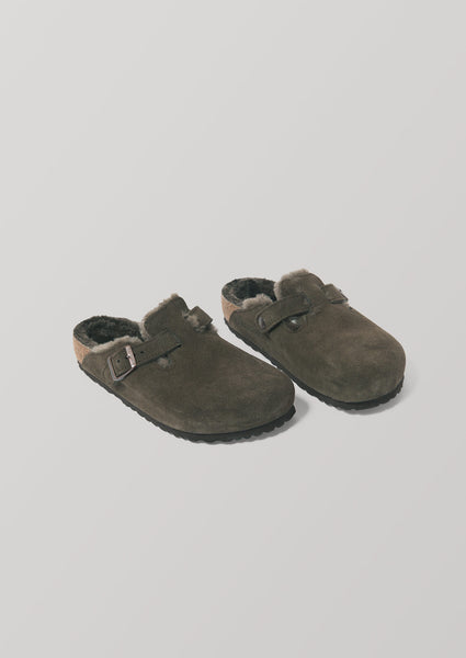 Birkenstock Boston Sheepskin Slippers Mocca TOAST
