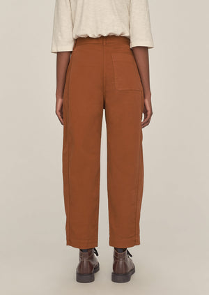 Flat Front Cotton Twill Trousers | Firewood