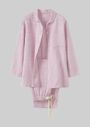 Ada Soft Double Cotton Pyjamas | Dusty Pink