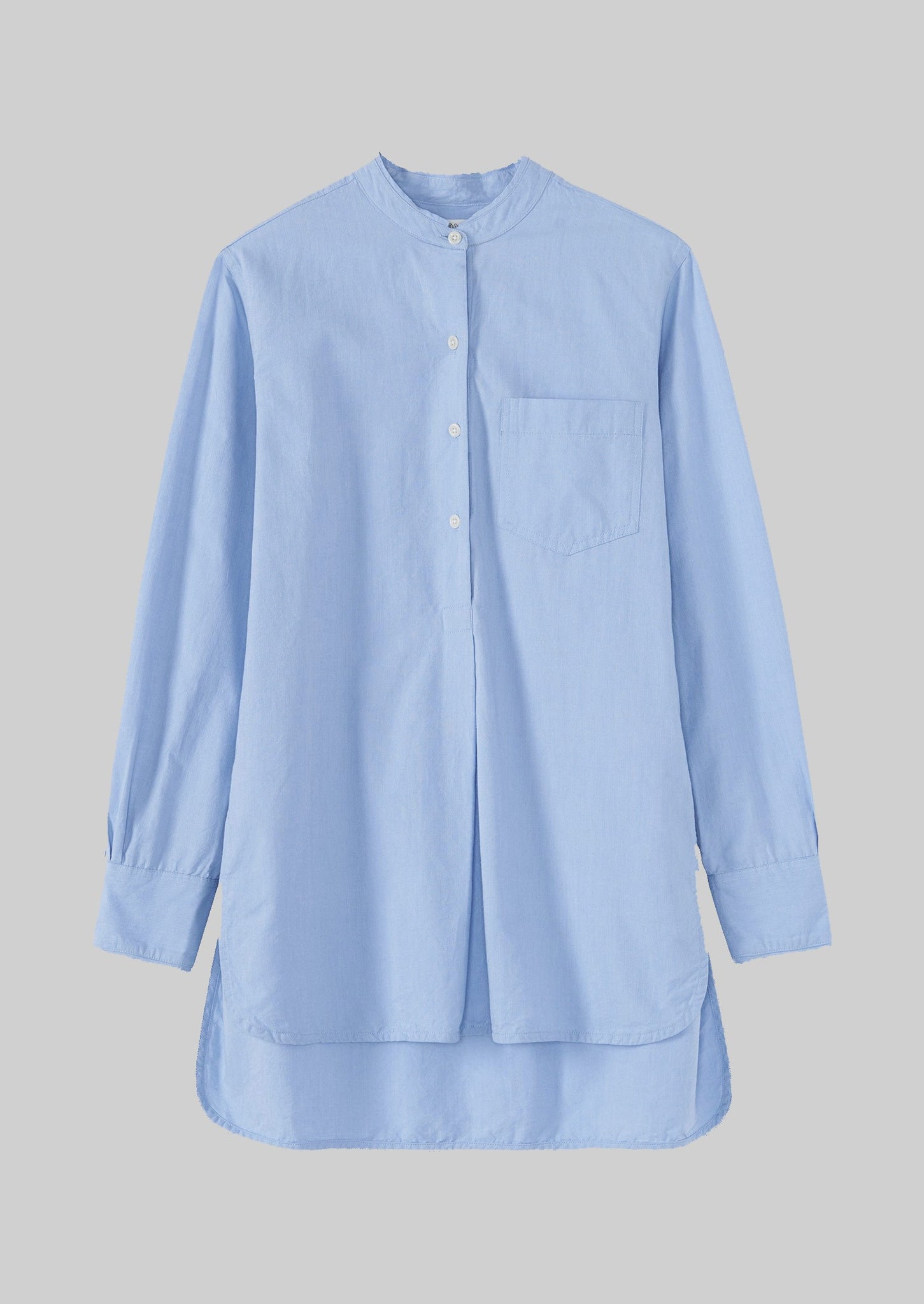 Cotton Oxford Long Shirt | Chambray | TOAST