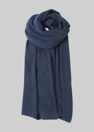 Cashmere Wool Wrap Scarf | Navy | TOAST