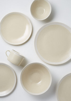 Wonki Ware White Wash Pasta Bowl | Natural/White
