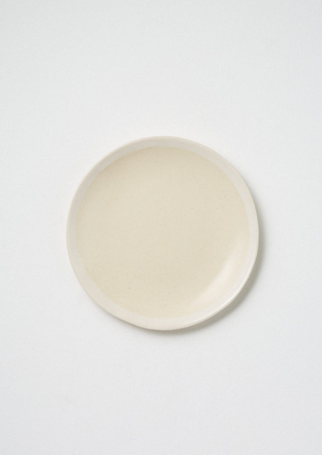 Wonki Ware White Wash Side Plate | Natural/White